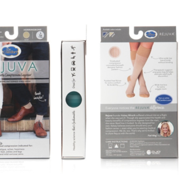 Rejuva Herringbone 15-20 mmHg Compression Socks - Picture 5 of 5
